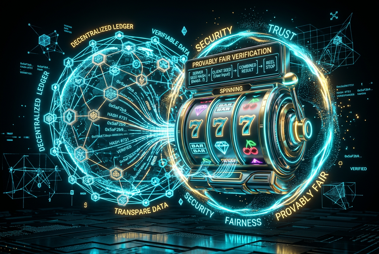 Wizualizacja kryptograficznego systemu Provably Fair w nowoczesnych grach kasynowych 2026